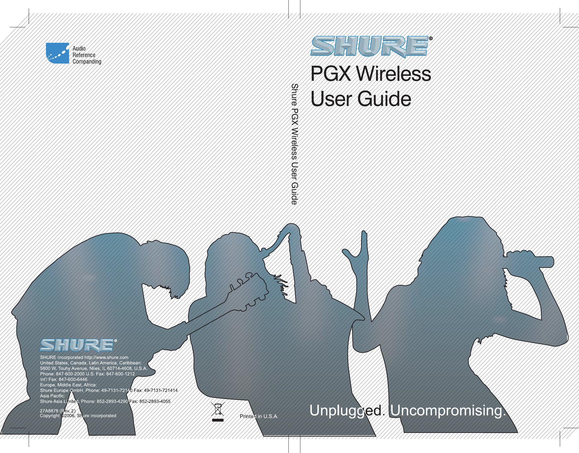 Shure PGX Wireless User GuidePGX WirelessUser Guide