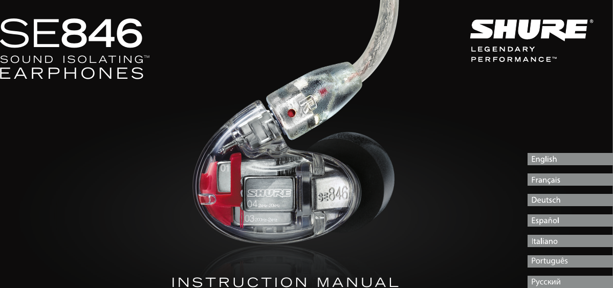 Page 1 of 8 - Shure Shure-Headphones-Se846-Users-Manual- SE846 User Guide  Shure-headphones-se846-users-manual