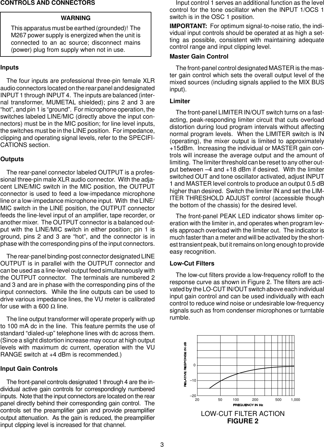 Page 3 of 8 - Shure Shure-M267-Users-Manual- M267 User Guide English Shure-m267-users-manual