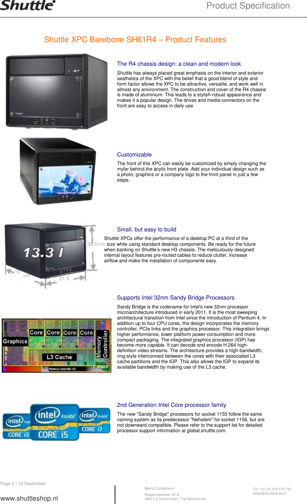 Page 2 of 10 - Shuttle-Computer-Group Shuttle-Computer-Group-Personal-Computer-Sh61R4-Users-Manual- Shuttle-computer-group-personal-computer-sh61r4-users-manual