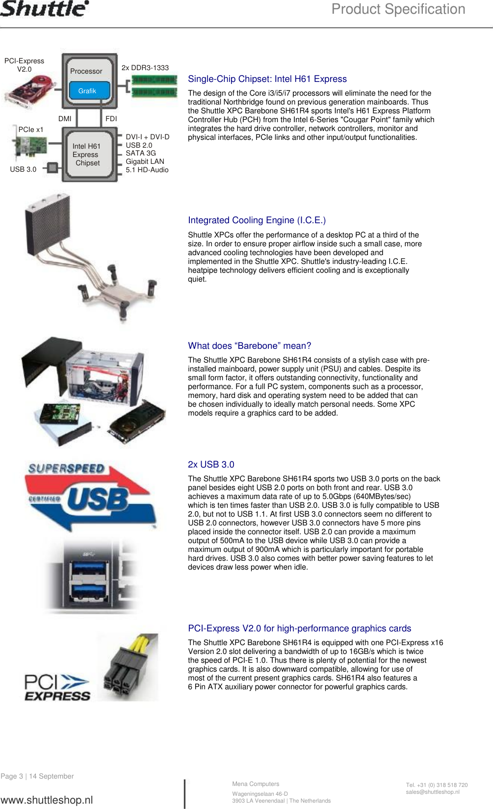 Page 3 of 10 - Shuttle-Computer-Group Shuttle-Computer-Group-Personal-Computer-Sh61R4-Users-Manual- Shuttle-computer-group-personal-computer-sh61r4-users-manual
