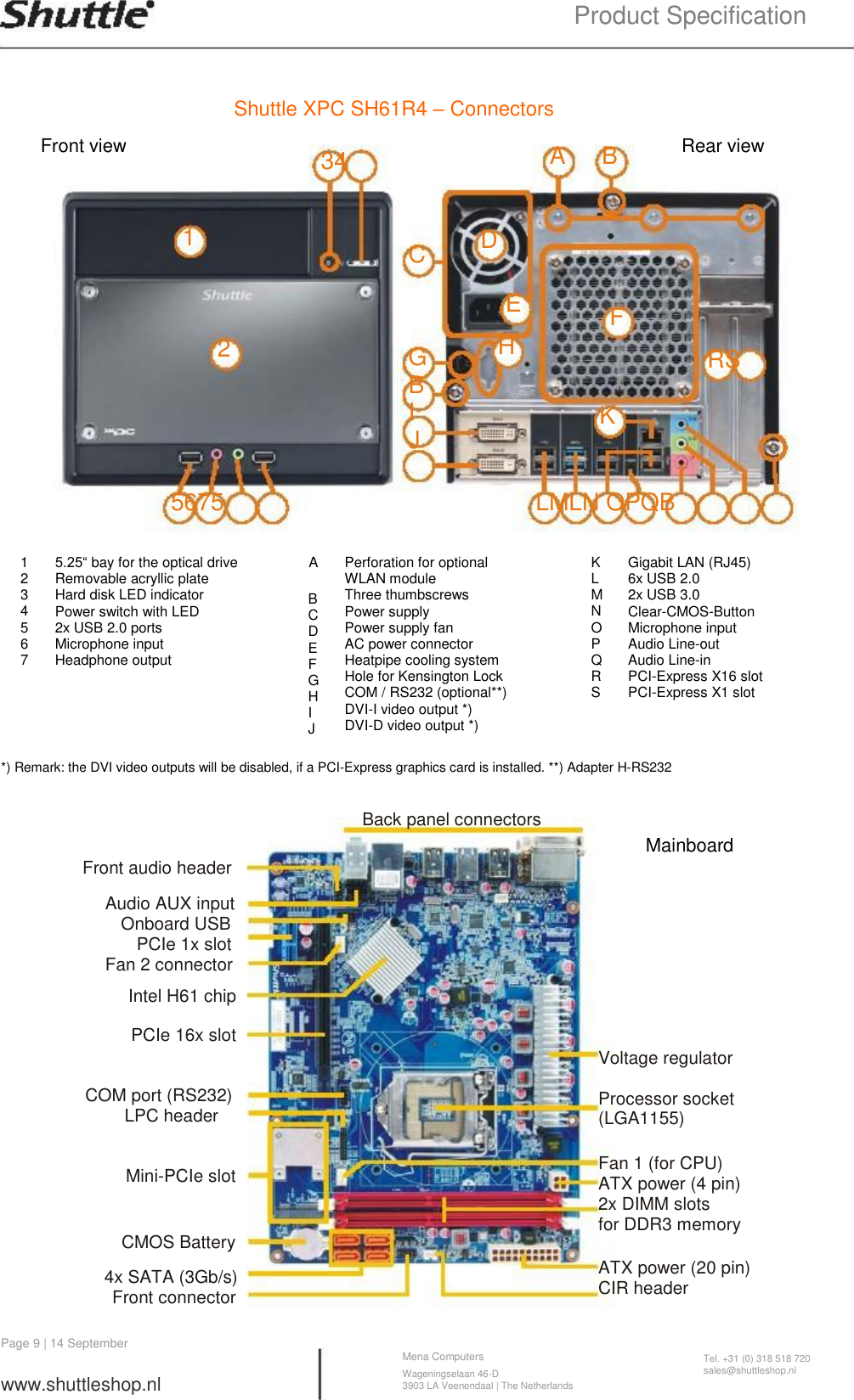 Page 9 of 10 - Shuttle-Computer-Group Shuttle-Computer-Group-Personal-Computer-Sh61R4-Users-Manual- Shuttle-computer-group-personal-computer-sh61r4-users-manual