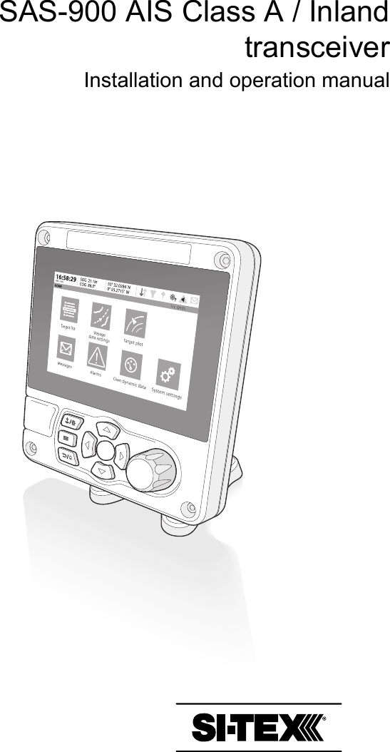 Page 1 of Si Tex Marine Electronics 425-0022 Marine Class A AIS Transceiver with WLAN User Manual Artemis  Apollo  EN