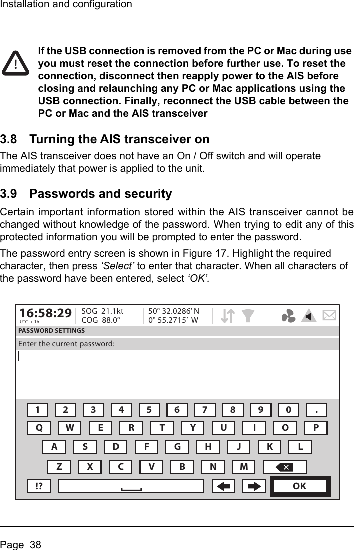 Page 40 of Si Tex Marine Electronics 425-0022 Marine Class A AIS Transceiver with WLAN User Manual Artemis  Apollo  EN