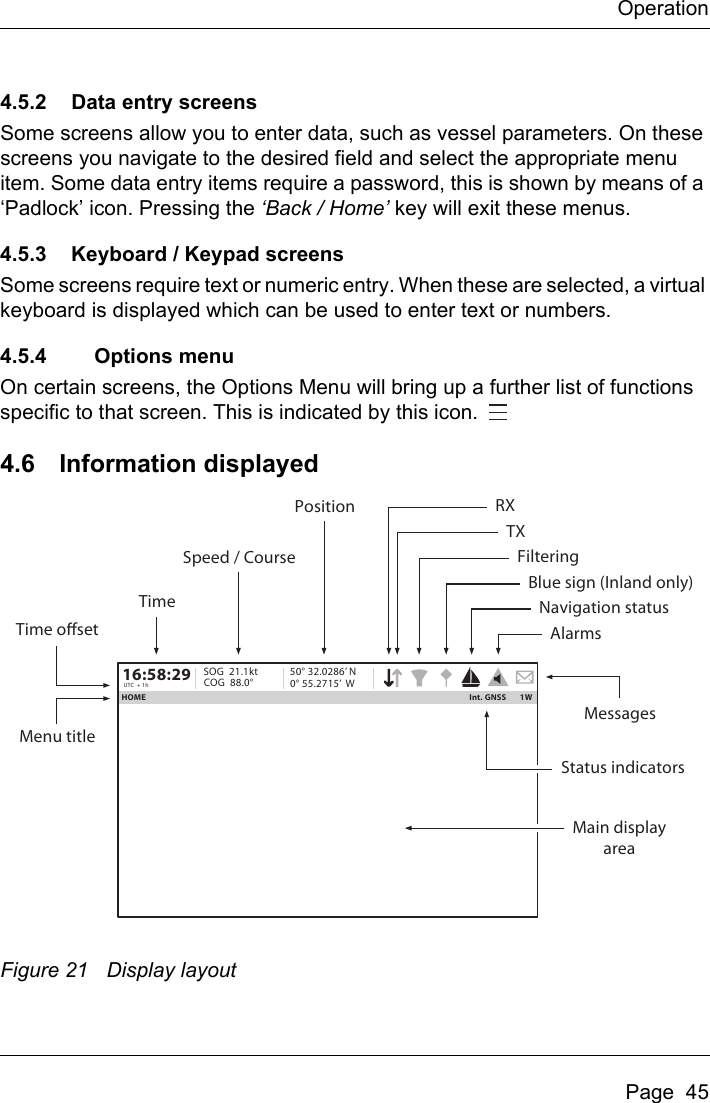 Page 47 of Si Tex Marine Electronics 425-0022 Marine Class A AIS Transceiver with WLAN User Manual Artemis  Apollo  EN