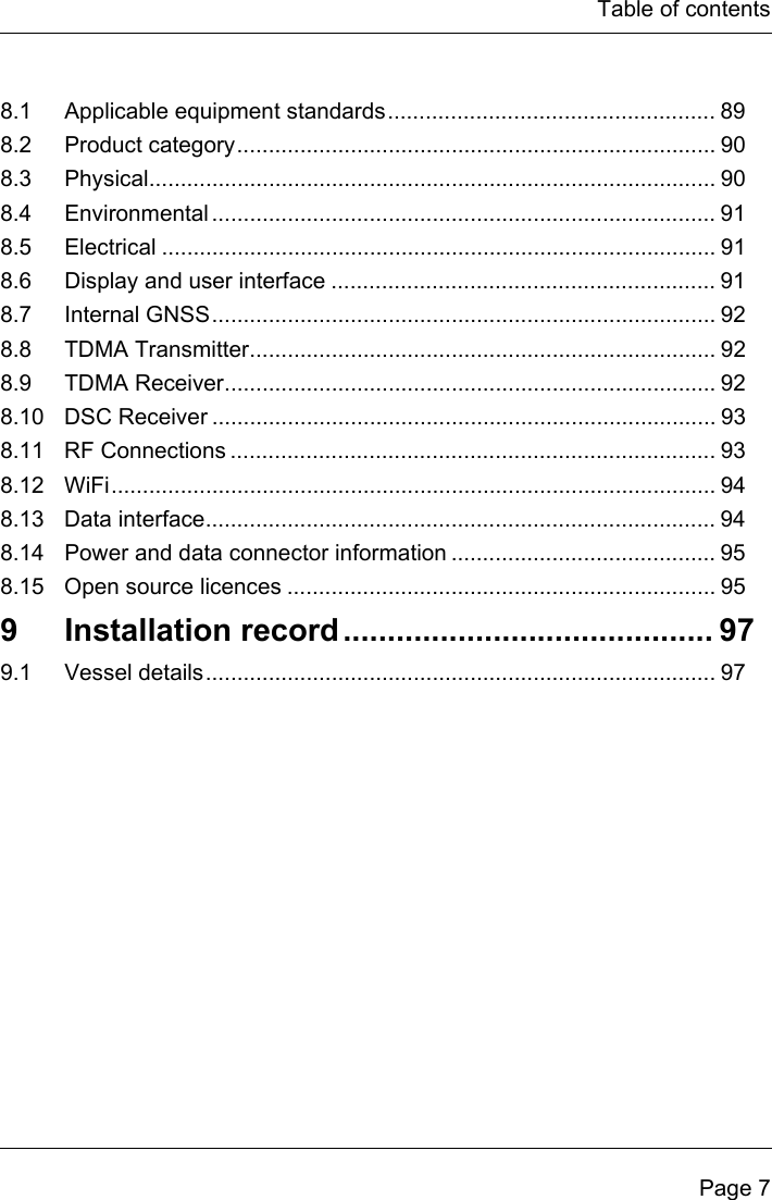 Page 9 of Si Tex Marine Electronics 425-0022 Marine Class A AIS Transceiver with WLAN User Manual Artemis  Apollo  EN