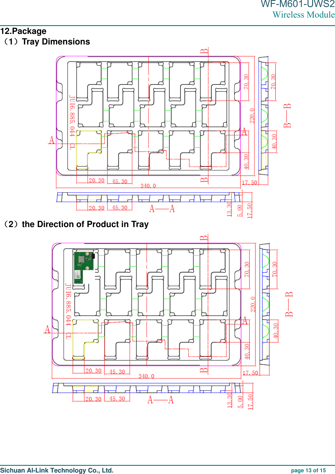 Page 13 of Sichuan AI Link Technology WFM601UWH2 Wireless Module User Manual