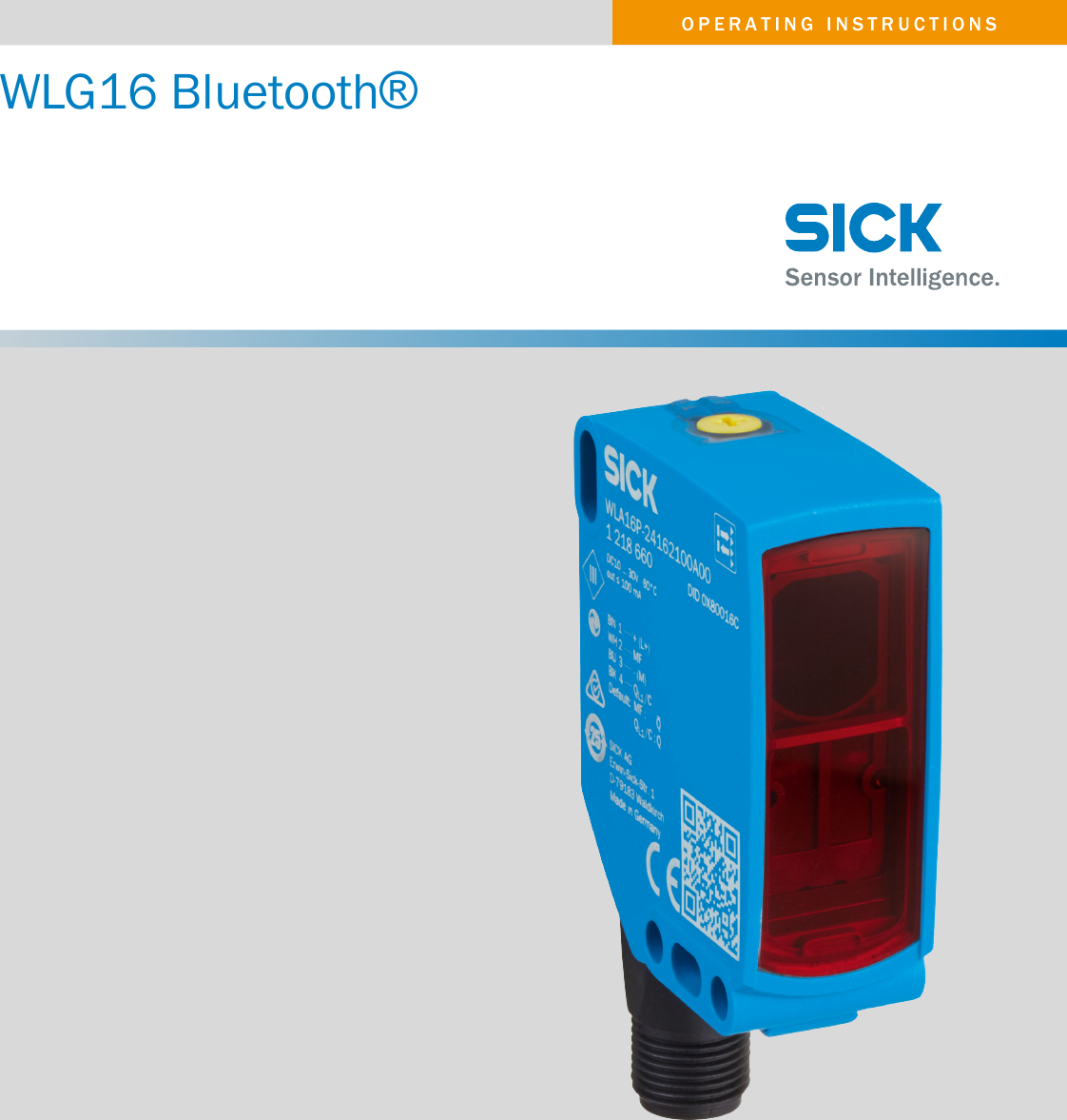 OPERATING INSTRUCTIONSWLG16 Bluetooth®