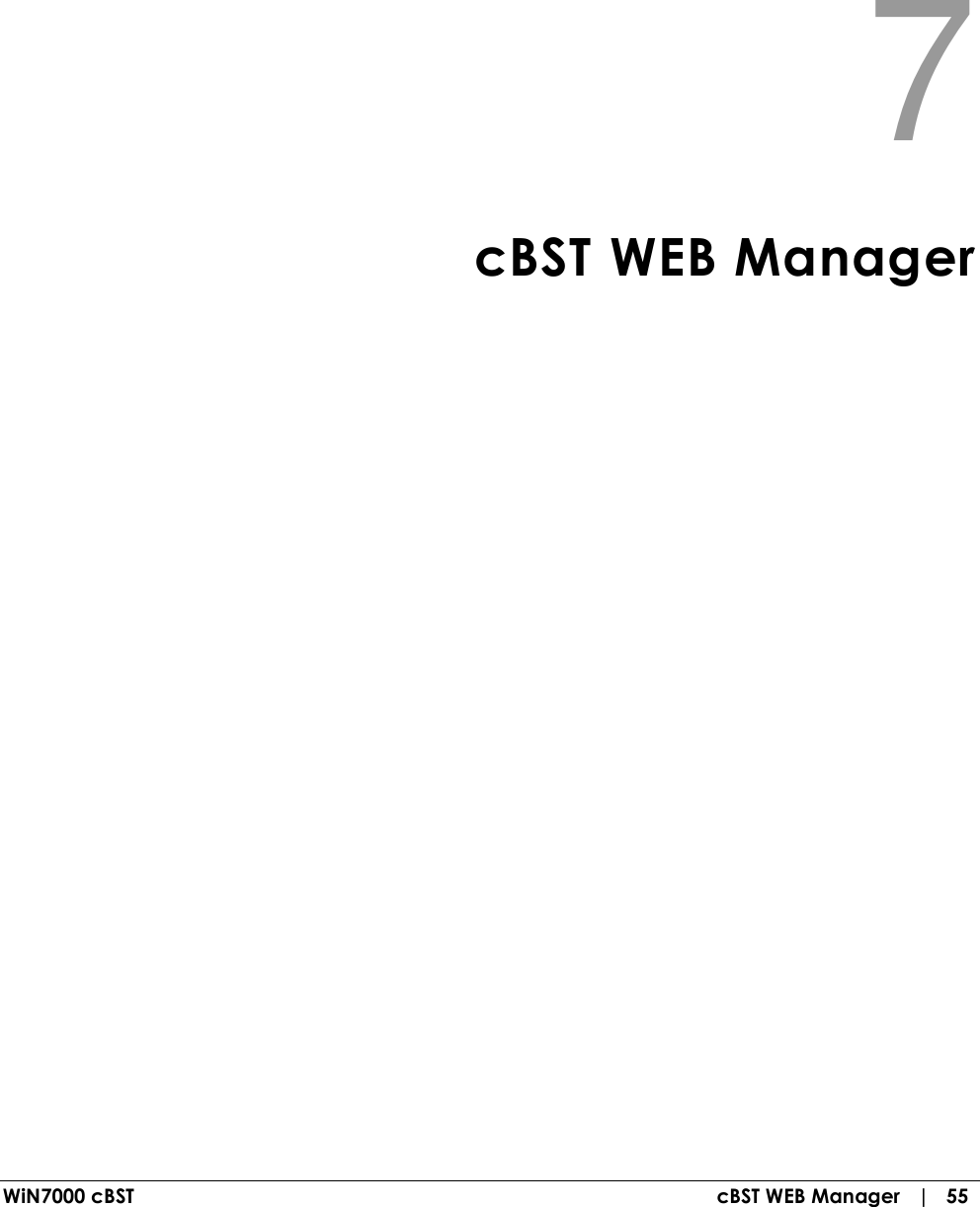  WiN7000 cBST  cBST WEB Manager   |   55 7  cBST WEB Manager 