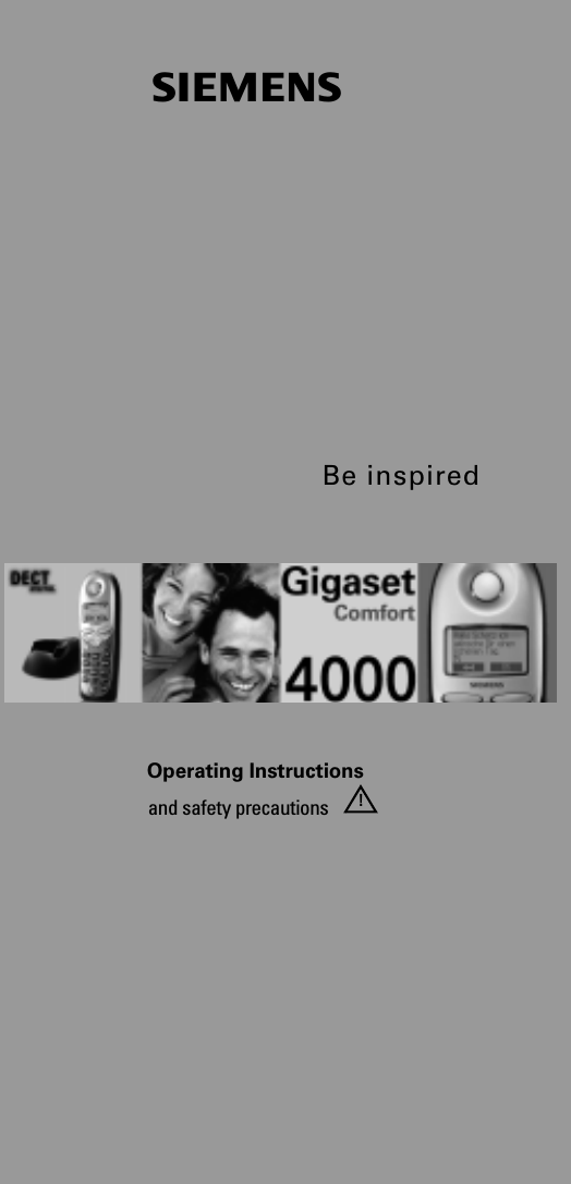 sBe inspiredOperating Instructionsand safety precautions  !