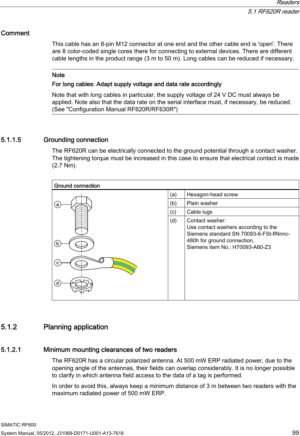 Page 1 of Siemens RF600R RFID UHF Reader User Manual SIMATIC RF600