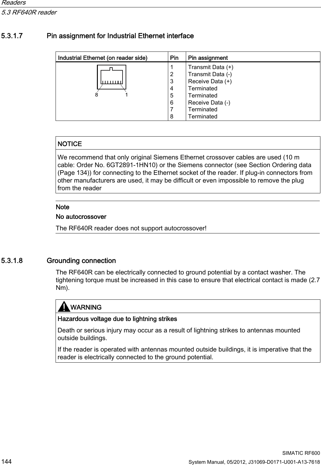 Page 46 of Siemens RF600R RFID UHF Reader User Manual SIMATIC RF600