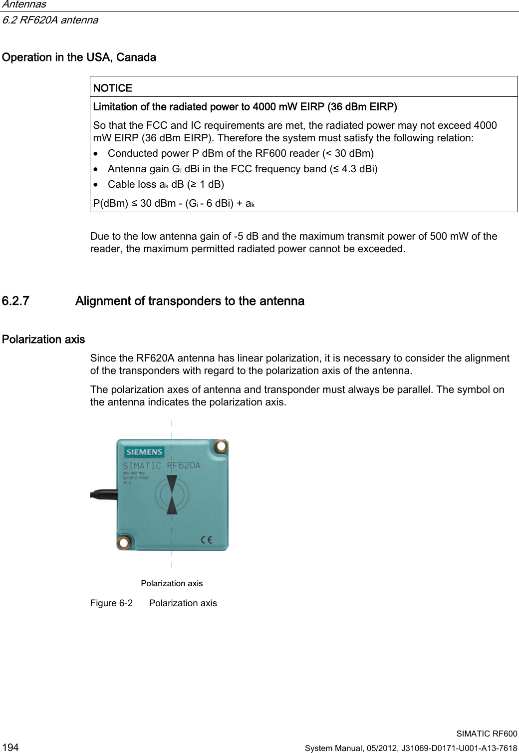 Page 96 of Siemens RF600R RFID UHF Reader User Manual SIMATIC RF600