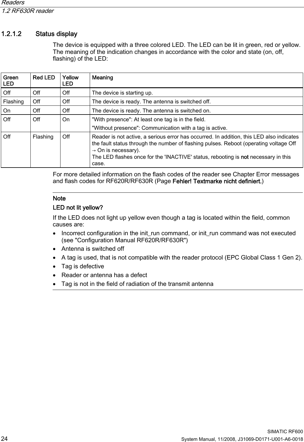 Page 20 of Siemens RF620R UHF RFID READER User Manual System Manual RF600 en