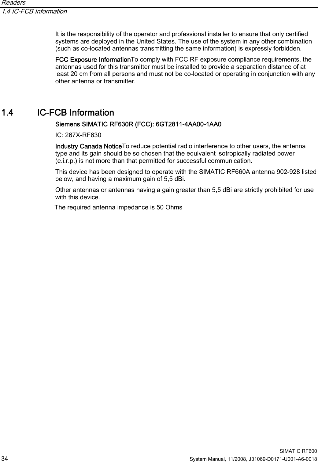 Page 30 of Siemens RF620R UHF RFID READER User Manual System Manual RF600 en