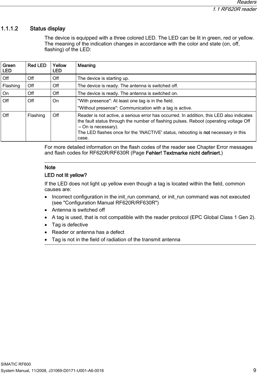 Page 5 of Siemens RF620R UHF RFID READER User Manual System Manual RF600 en