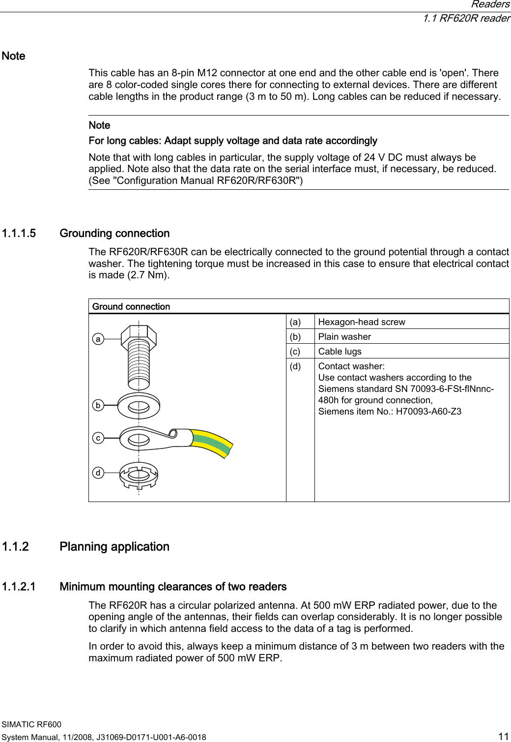 Page 7 of Siemens RF620R UHF RFID READER User Manual System Manual RF600 en