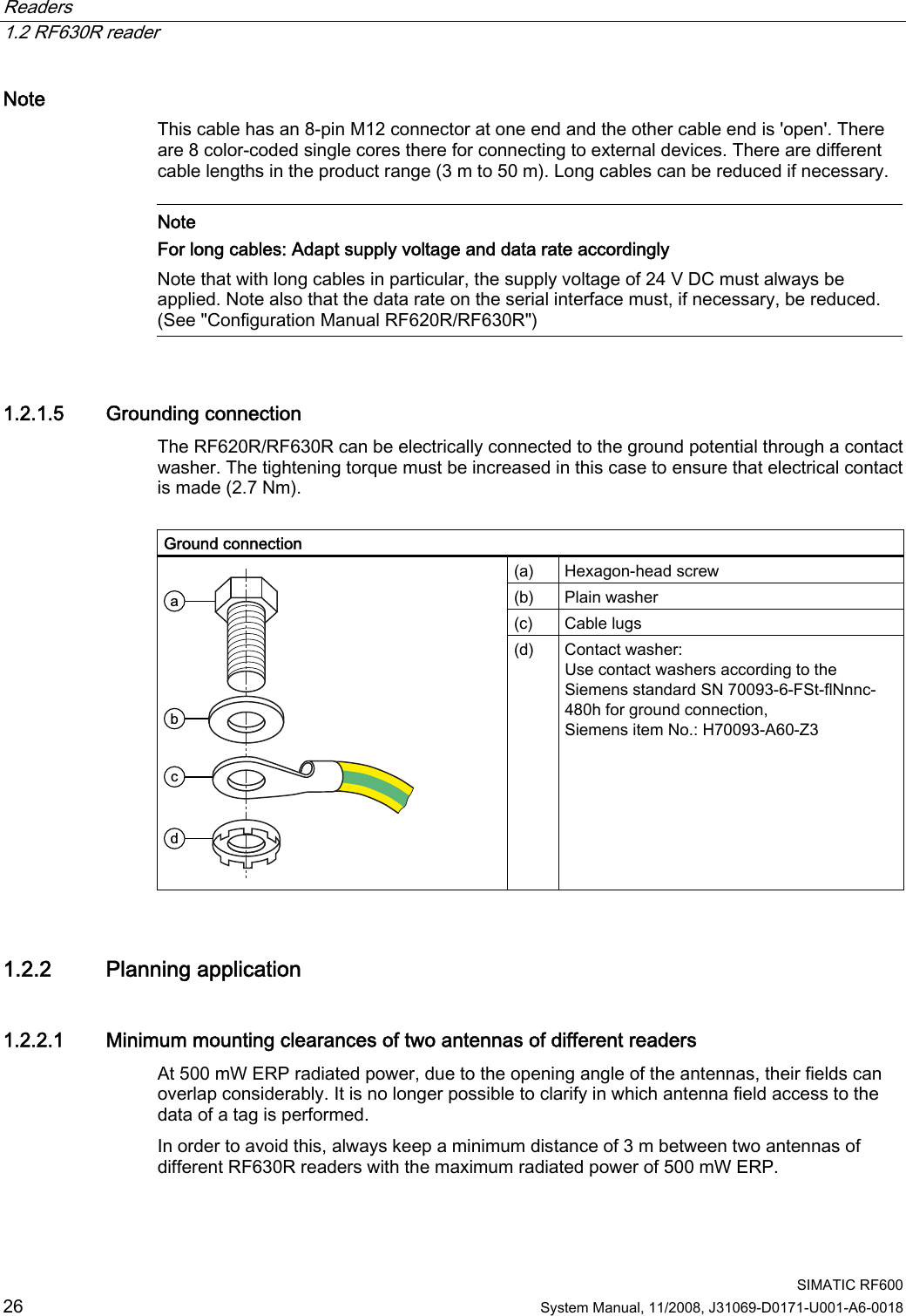 Page 22 of Siemens RF630R UHF RFID READER User Manual System Manual RF600 en