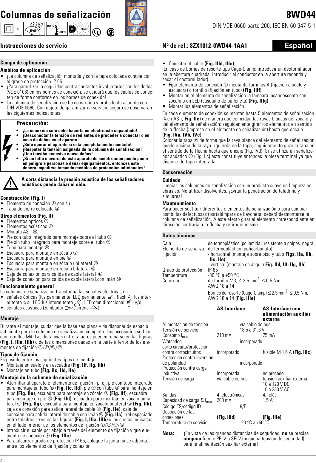 Page 4 of 8 - Siemens Siemens-8Wd44-Users-Manual- 0211  Siemens-8wd44-users-manual