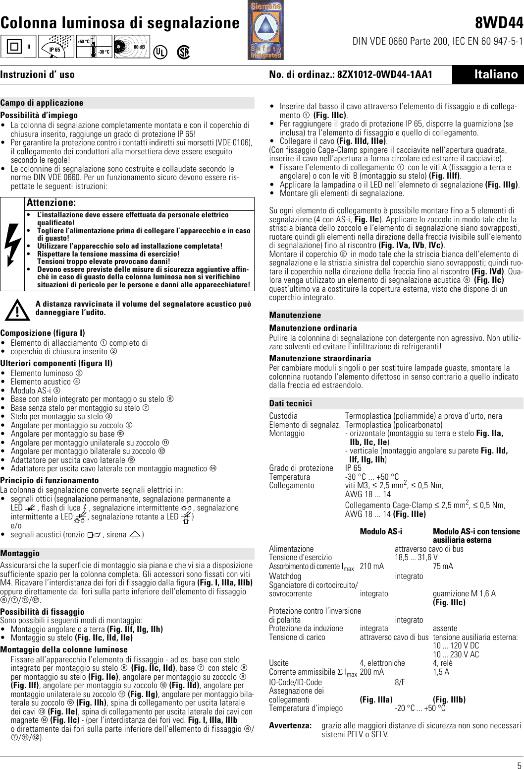 Page 5 of 8 - Siemens Siemens-8Wd44-Users-Manual- 0211  Siemens-8wd44-users-manual