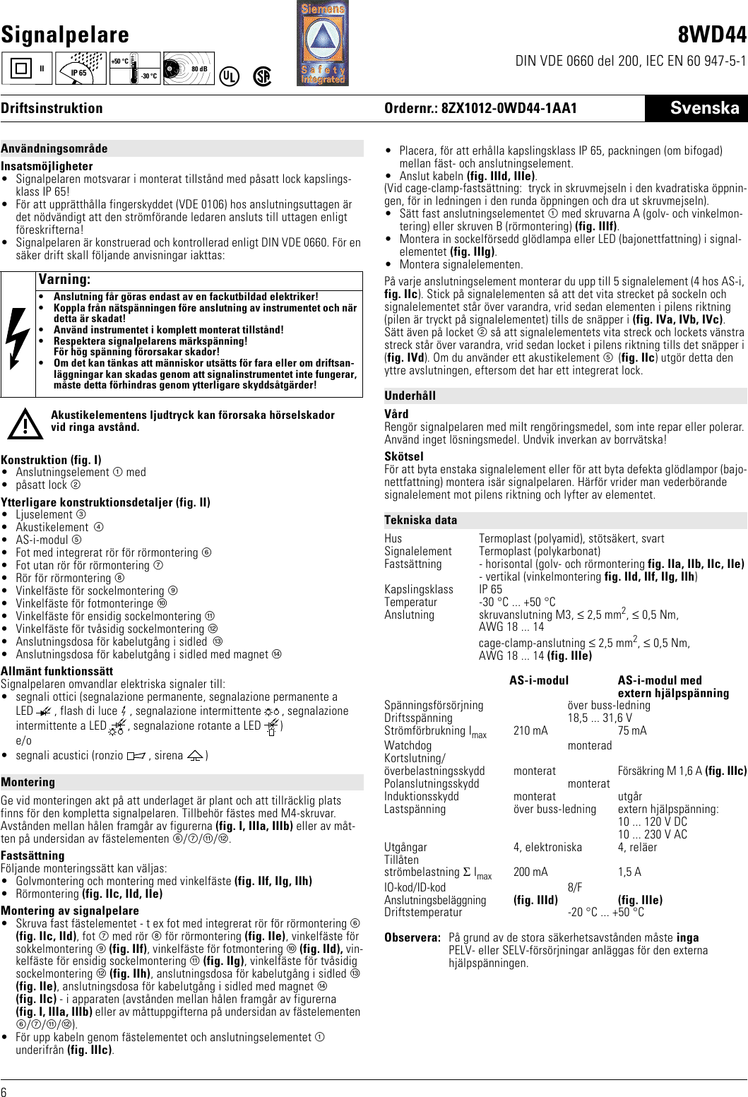 Page 6 of 8 - Siemens Siemens-8Wd44-Users-Manual- 0211  Siemens-8wd44-users-manual