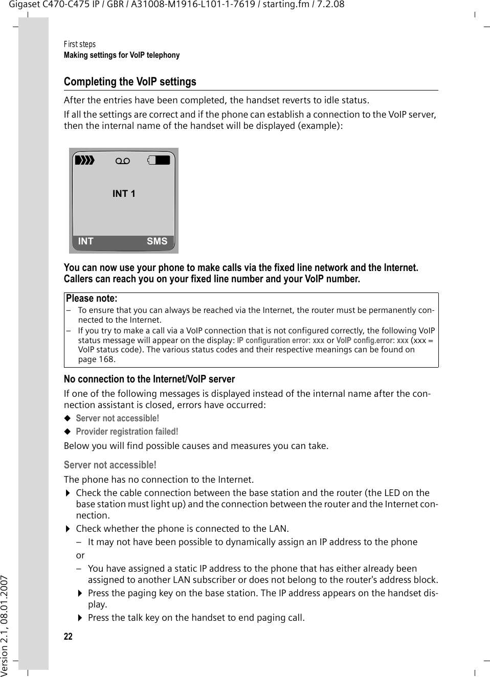 Siemens Gigaset C470ip Users Manual C470 475 Ip