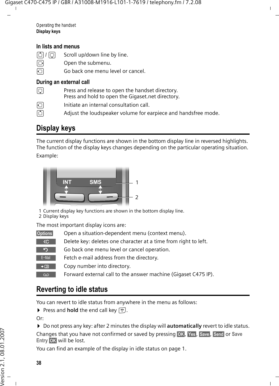 Siemens Gigaset C470ip Users Manual C470 475 Ip