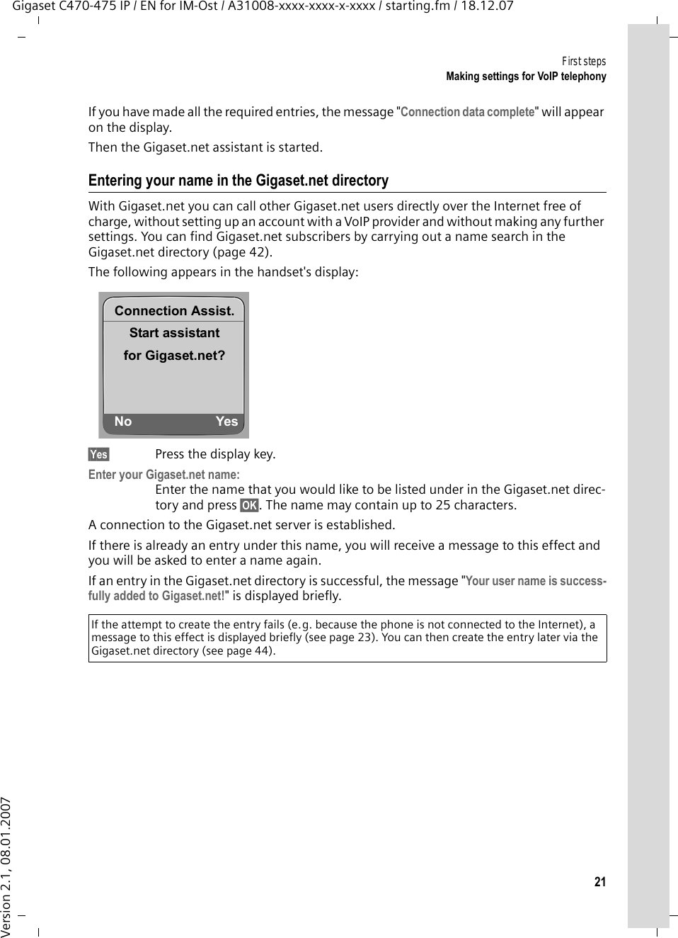 Siemens Gigaset C470 Ip Users Manual 475