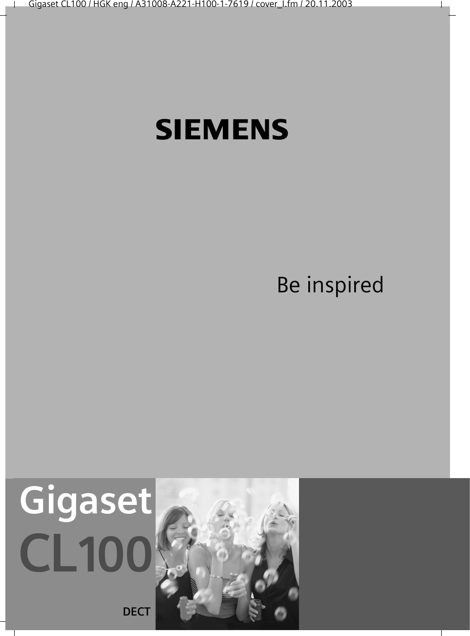 Siemens Gigaset Cl100 Users Manual CL_100