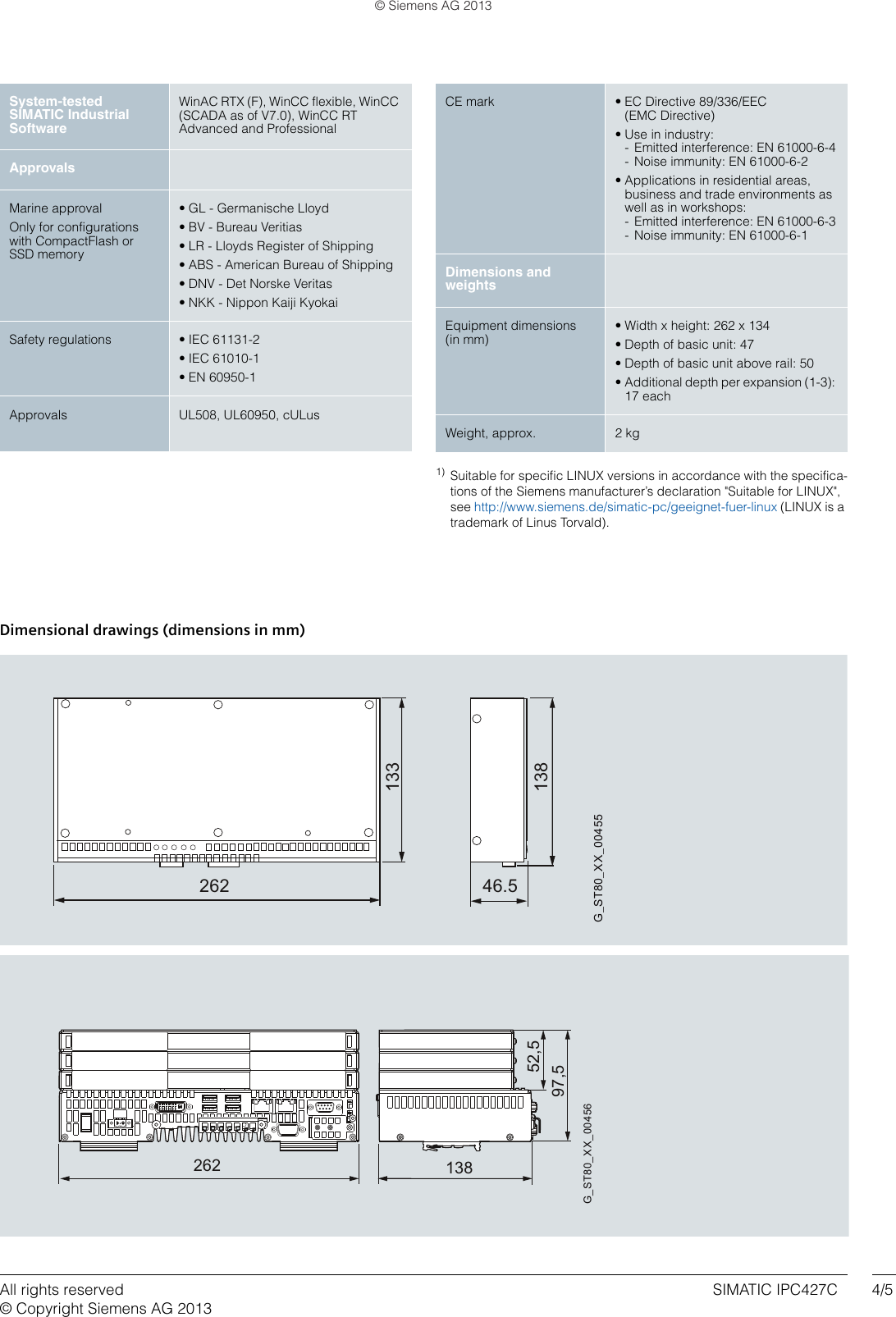 Page 4 of 5 - Siemens Siemens-Personal-Computer-Ipc427C-Users-Manual- IndustrialPC(SIMATIC Box IPC 427C)  Siemens-personal-computer-ipc427c-users-manual