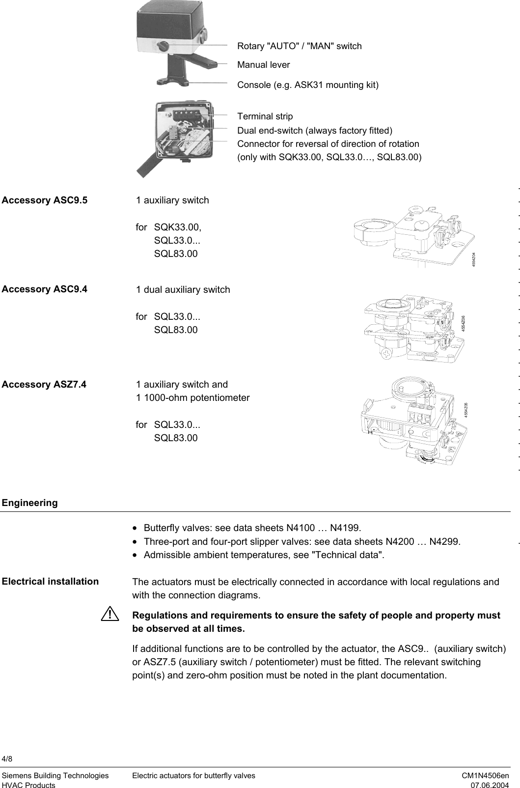 Page 4 of 8 - Siemens Siemens-Sqk33-00-Users-Manual N4506en