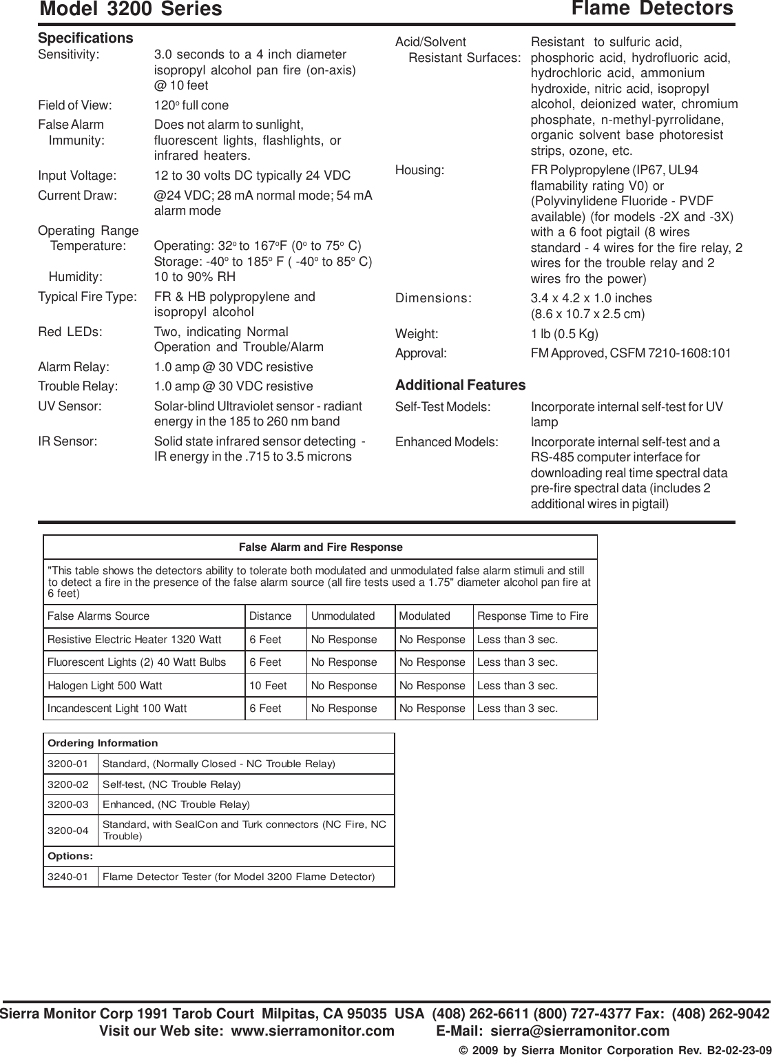 Page 2 of 2 - Sierra-Monitor-Corporation Sierra-Monitor-Corporation-3200-Series-Users-Manual- 3200  Sierra-monitor-corporation-3200-series-users-manual