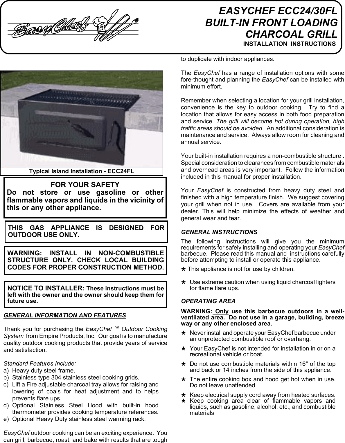 Page 1 of 2 - Sierra-Products Sierra-Products-Ecc24Fl-Users-Manual- G  Sierra-products-ecc24fl-users-manual