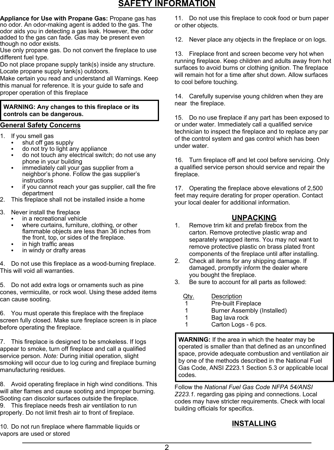 Page 2 of 11 - Sierra-Products Sierra-Products-Uv360Fp-Users-Manual- Empire-01\eng01\Instructions\UV36\140790 UV36OFPr2.wpd  Sierra-products-uv360fp-users-manual
