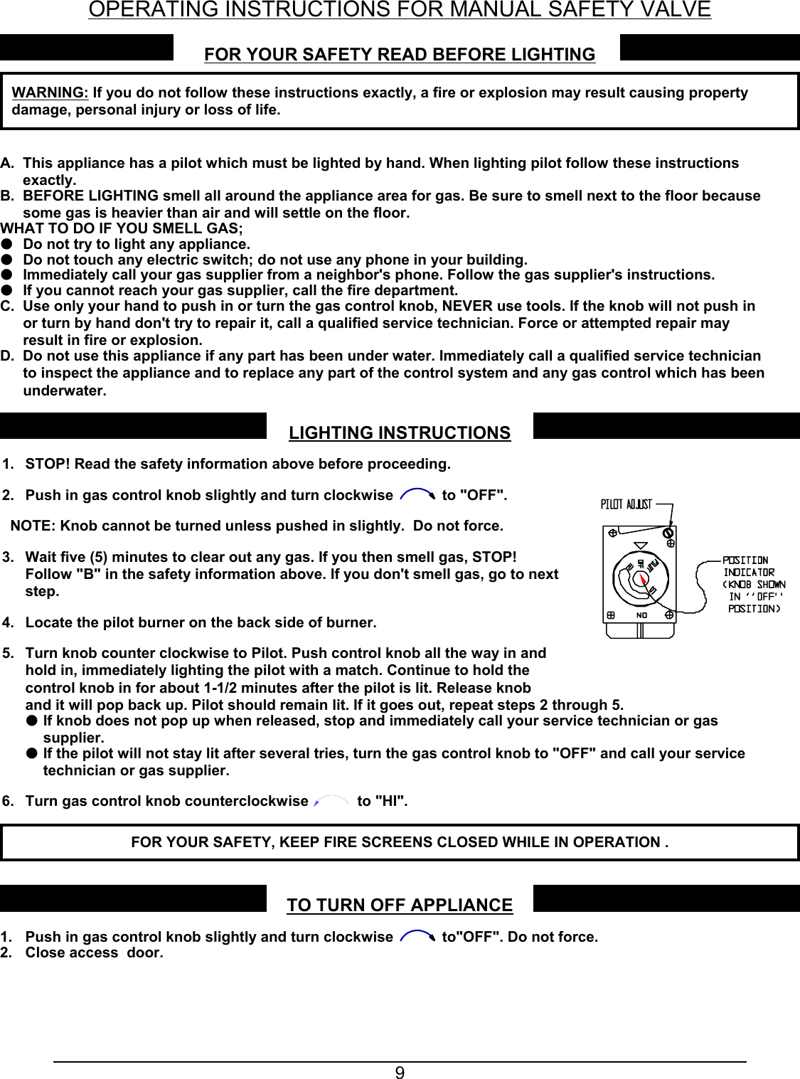 Page 9 of 11 - Sierra-Products Sierra-Products-Uv360Fp-Users-Manual- Empire-01\eng01\Instructions\UV36\140790 UV36OFPr2.wpd  Sierra-products-uv360fp-users-manual