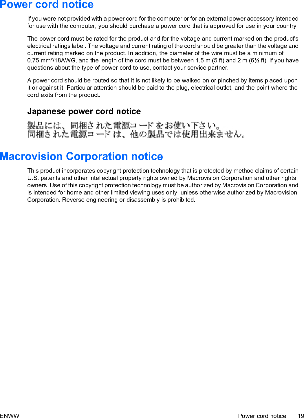20 Chapter 1 Regulatory notices ENWW