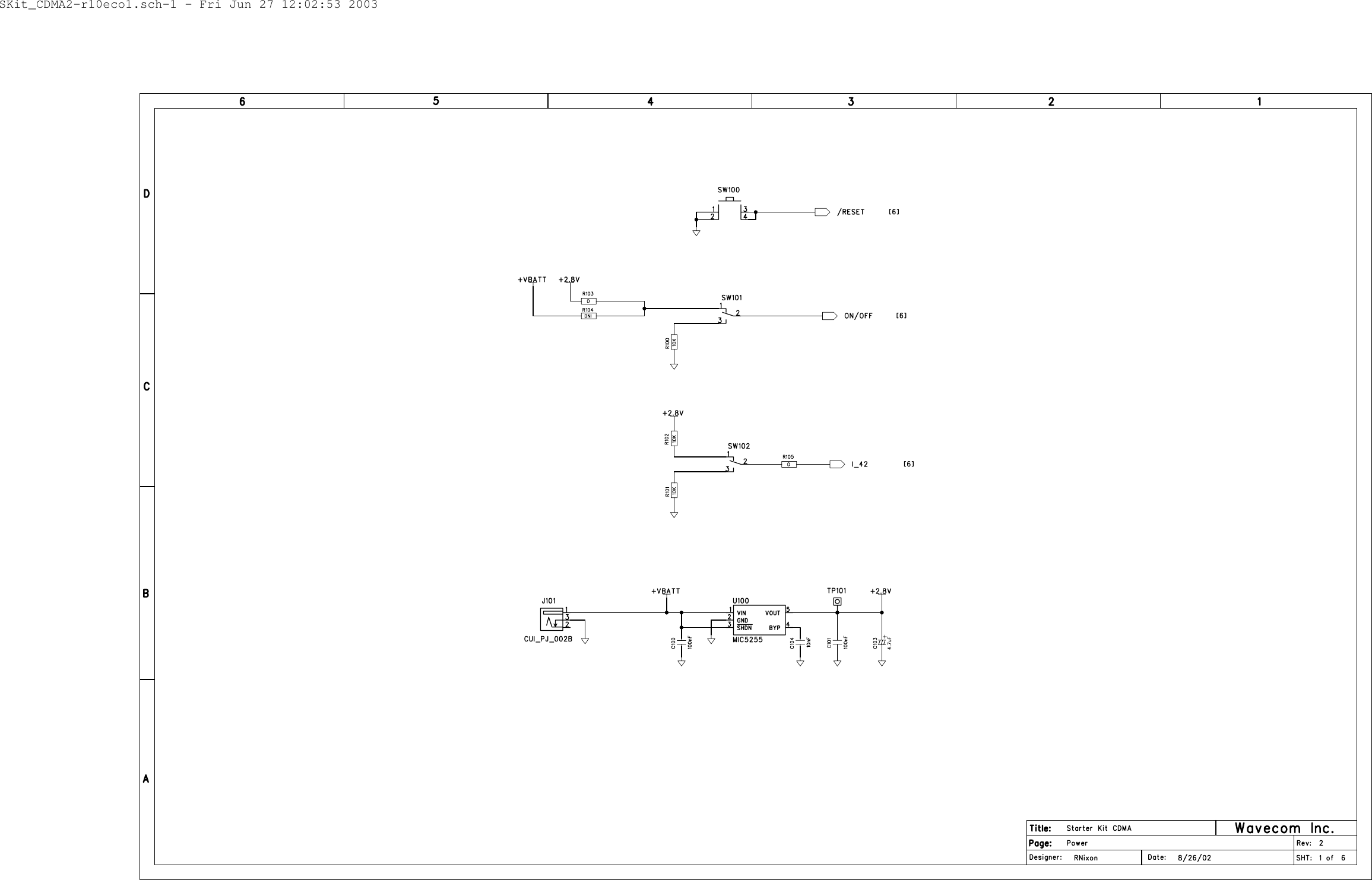 SKit_CDMA2-r10eco1.sch-1 - Fri Jun 27 12:02:53 2003