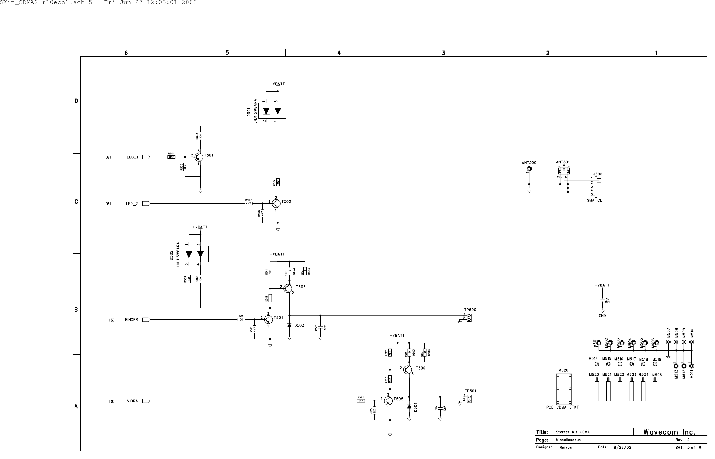 SKit_CDMA2-r10eco1.sch-5 - Fri Jun 27 12:03:01 2003