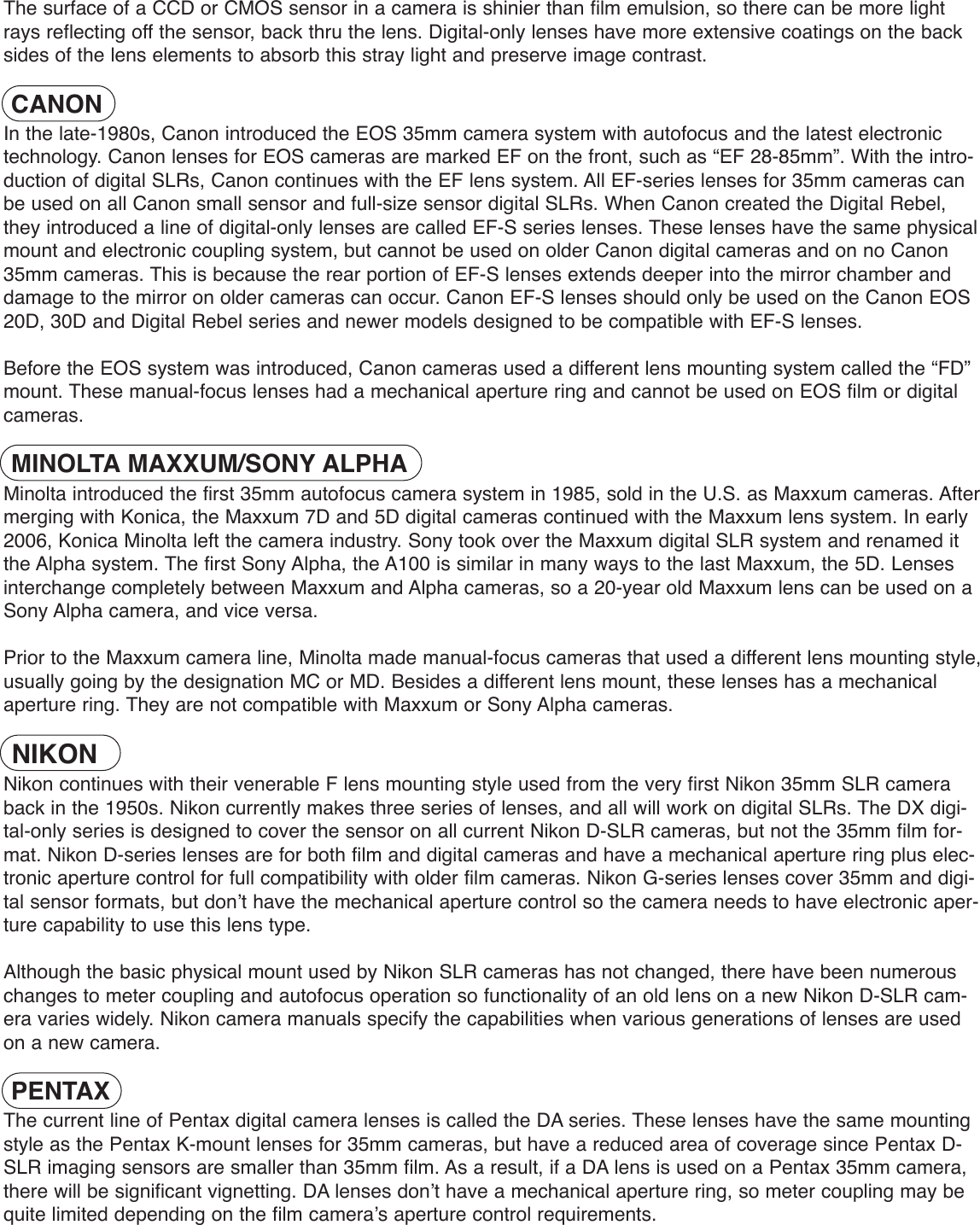 Page 2 of 3 - Sigma Sigma-Can-35Mm-Owners-Manual- LensCompare  Sigma-can-35mm-owners-manual