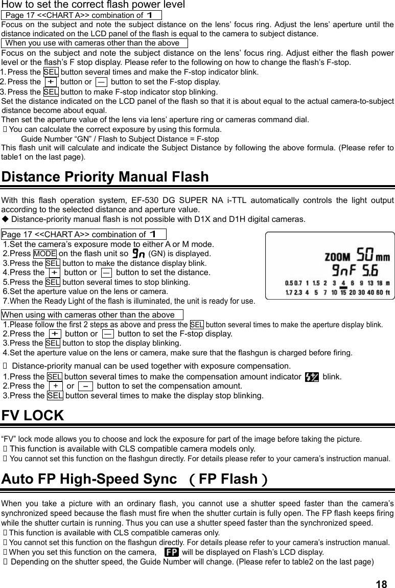 Page 6 of 11 - Sigma Sigma-Ef-530-Dg-St-Super-For-Nikon-Users-Manual- EF-530 SUPER NA-iTTL  Sigma-ef-530-dg-st-super-for-nikon-users-manual