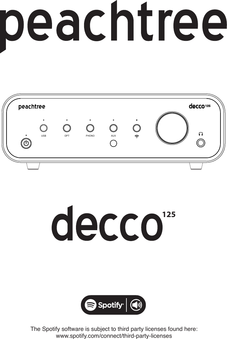 125USBOPTPHONOAUXThe Spotify software is subject to third party licenses found here:www.spotify.com/connect/third-party-licenses