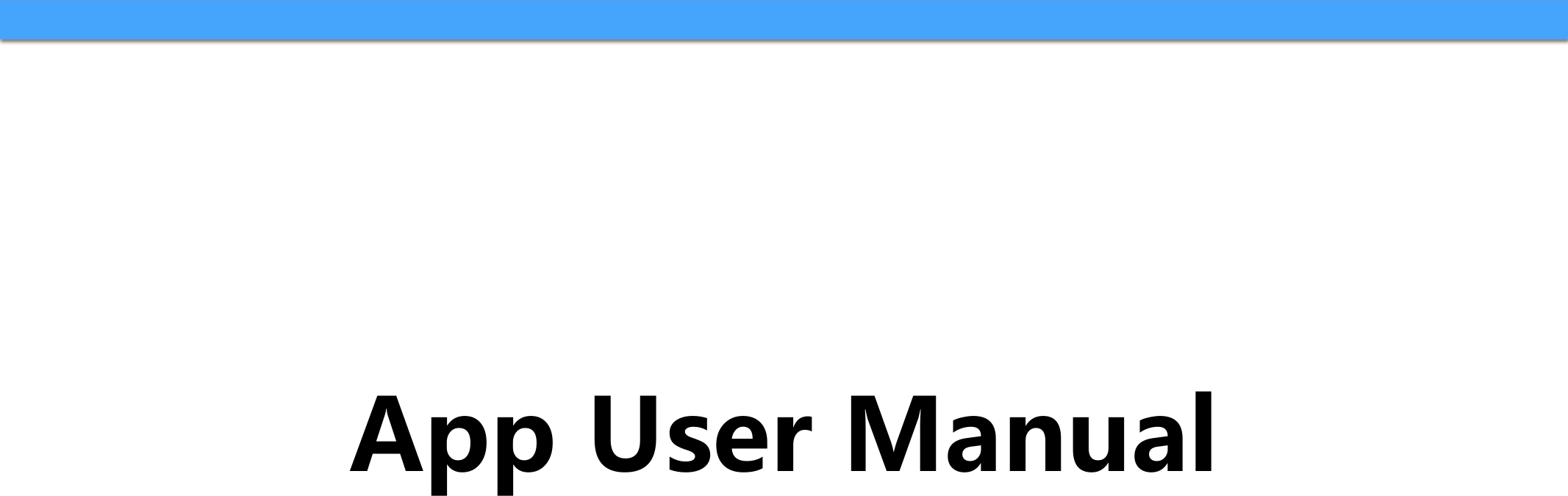 App User Manual