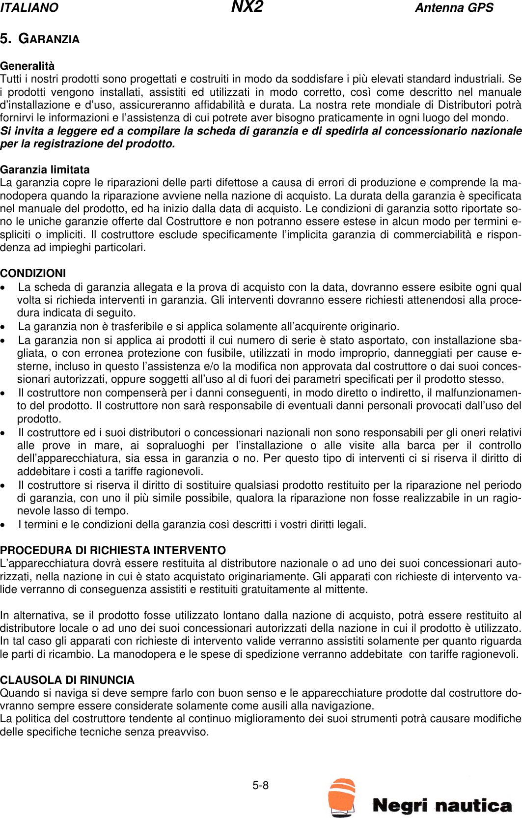 Page 8 of 10 - Silva Silva-Marine-Gps-System-Nx2-Users-Manual- NX2  Silva-marine-gps-system-nx2-users-manual