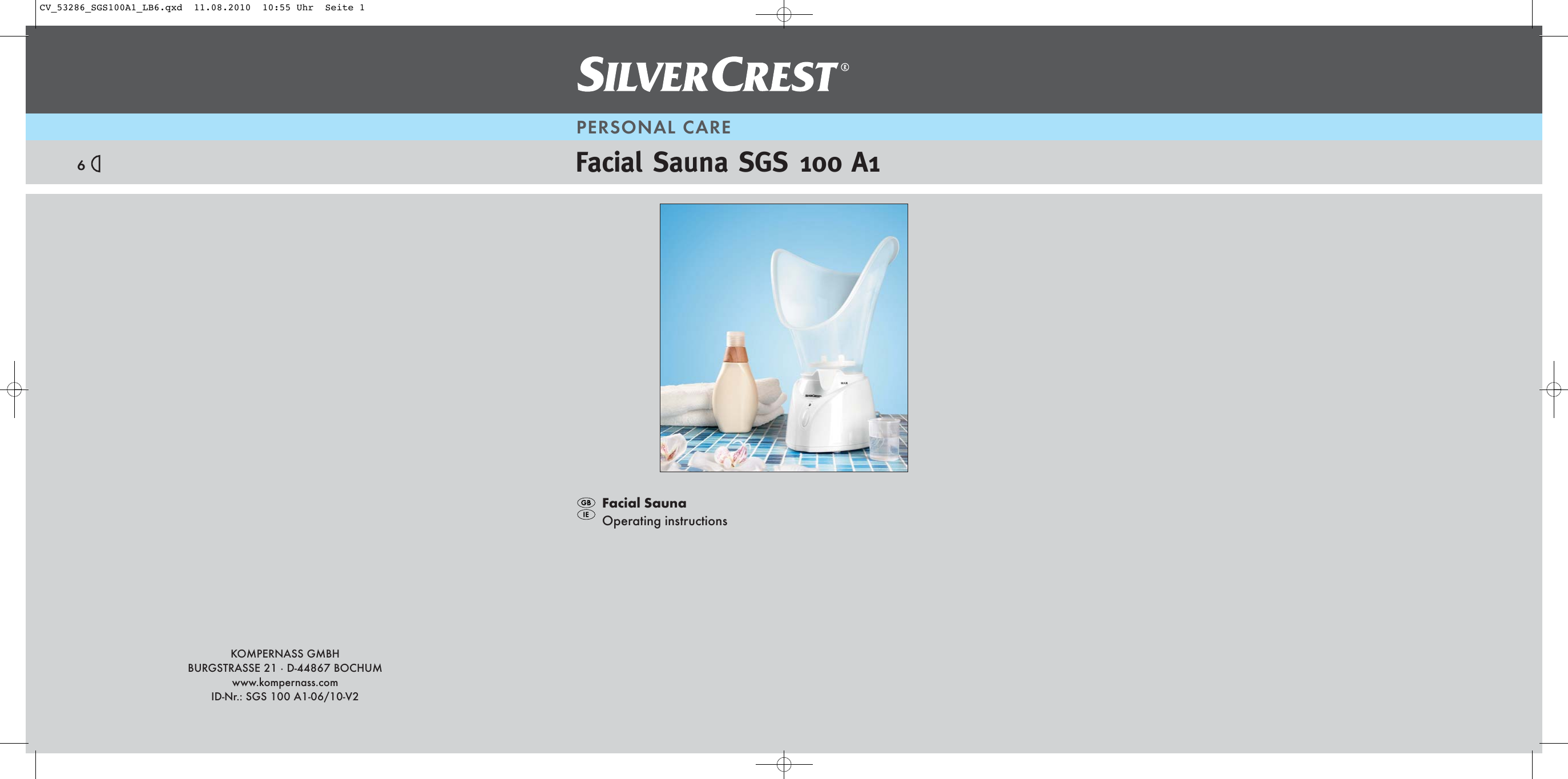 Page 1 of 8 - Silvercrest Silvercrest-Sgs-100-A1-Users-Manual- IB_53286_SGS100A1_LB6 Silvercrest-sgs-100-a1-users-manual
