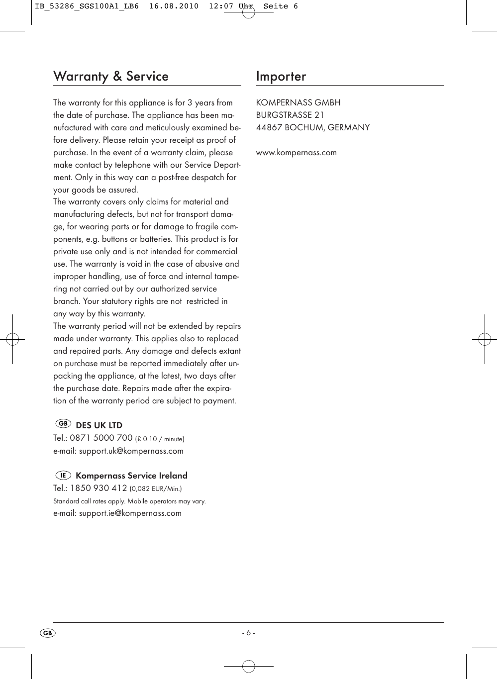 Page 8 of 8 - Silvercrest Silvercrest-Sgs-100-A1-Users-Manual- IB_53286_SGS100A1_LB6 Silvercrest-sgs-100-a1-users-manual