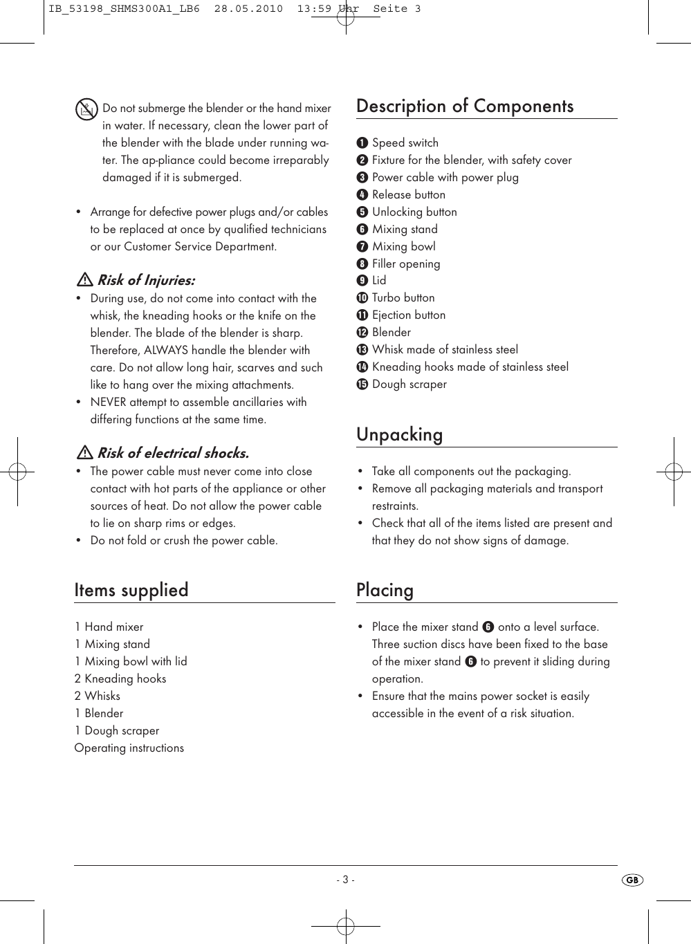 Page 5 of 9 - Silvercrest Silvercrest-Shms-300-A1-Users-Manual- IB_53198_SHMS300A1_LB6  Silvercrest-shms-300-a1-users-manual