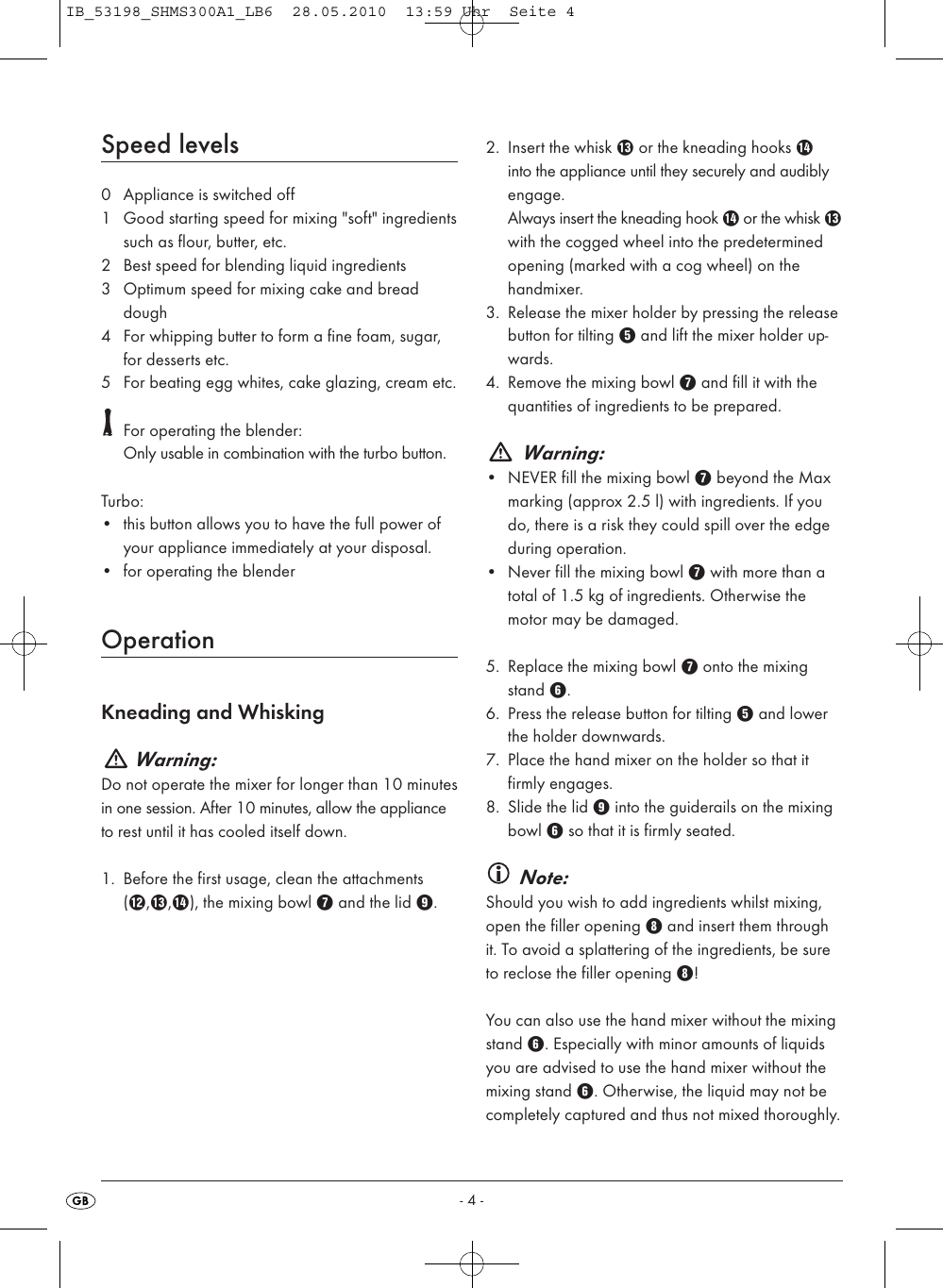 Page 6 of 9 - Silvercrest Silvercrest-Shms-300-A1-Users-Manual- IB_53198_SHMS300A1_LB6  Silvercrest-shms-300-a1-users-manual