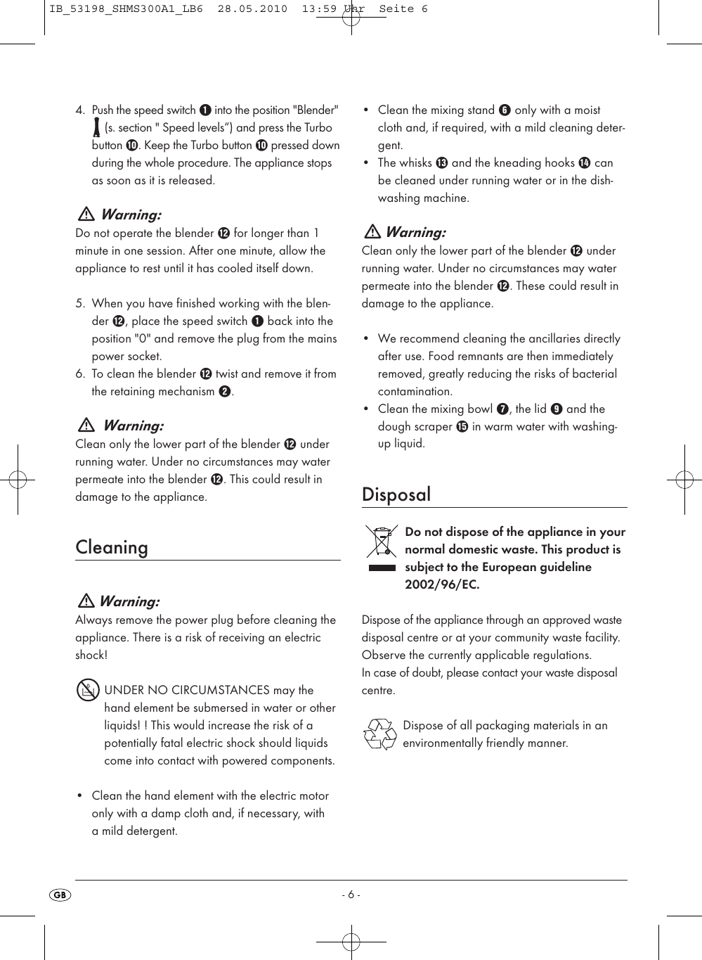 Page 8 of 9 - Silvercrest Silvercrest-Shms-300-A1-Users-Manual- IB_53198_SHMS300A1_LB6  Silvercrest-shms-300-a1-users-manual