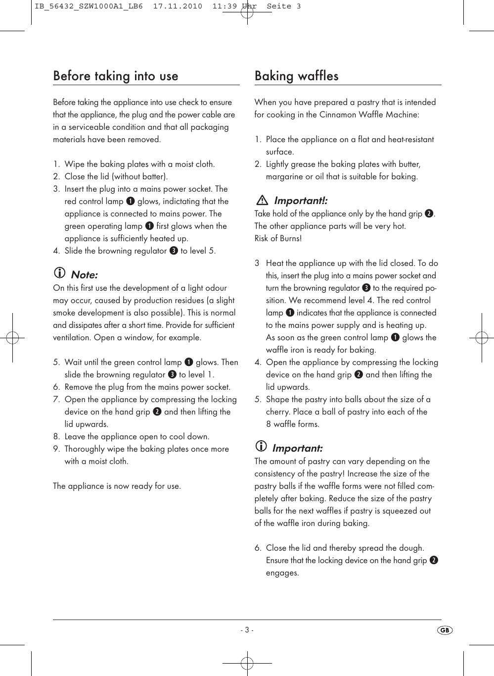 Page 5 of 8 - Silvercrest Silvercrest-Szw-1000-A1-Users-Manual- CV_56432_SZW1000A1_LB6 Silvercrest-szw-1000-a1-users-manual