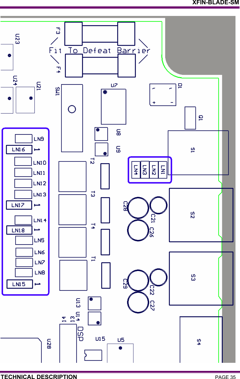    XFIN-BLADE-SM TECHNICAL DESCRIPTION PAGE 35  